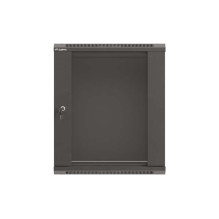 Lanberg WF03-5312-10B stelažinė spintelė 12U Prie sienos tvirtinama lentyna, juoda Lanberg WF03-5312-10B stelažinė spintelė 12U Prie sienos tvirtinama lentyna, juoda