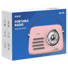SAVIO RS-03 Portable radio, pink SAVIO RS-03 Portable radio, pink