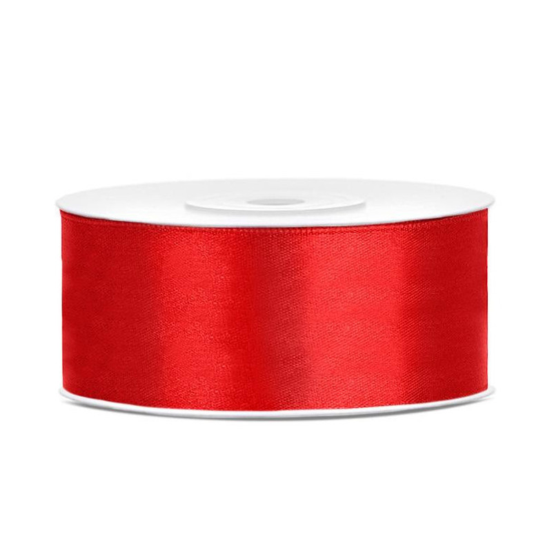 Gift wrapping tape, red, 2.5 cm x 3200 cm