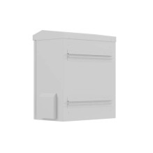 Lanberg WAH1-4250-00S stelažinė spintelė 3U Prie sienos tvirtinama lentyna, pilka Lanberg WAH1-4250-00S stelažinė spintelė 3U Prie sienos tvirtinama lentyna, pilka