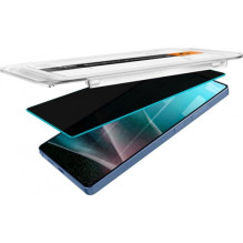 „Spigen FIT HD Privacy Glass“ 2 vnt. „Galaxy S25 Ultra“ apsauginių stiklų „Spigen FIT HD Privacy Glass“ 2 vnt. „Galaxy S25 Ultra“ apsauginių stiklų