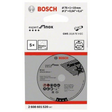 Bosch TS 76x1x10mm Expert for Inox.5 Stk. Bosch TS 76x1x10mm Expert for Inox.5 Stk.