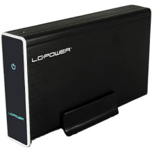 8cm SATA USB3 LC-Power juoda