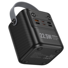 Grąžinta prekė Išorinė baterija Power Bank Hoco J152 22.5W+PD20W 80000mAh juoda Grąžinta prekė Išorinė baterija Power Bank Hoco J152 22.5W+PD20W 80000mAh juoda