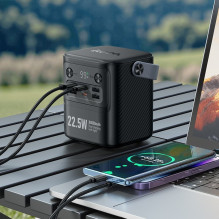 Grąžinta prekė Išorinė baterija Power Bank Hoco J152 22.5W+PD20W 80000mAh juoda Grąžinta prekė Išorinė baterija Power Bank Hoco J152 22.5W+PD20W 80000mAh juoda