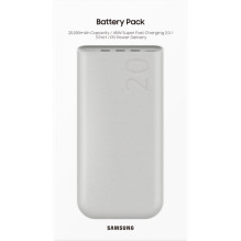 Grąžinta prekė Išorinė baterija Power Bank Samsung EB-P4520XUEGEU PD45W 20000mAh rusva