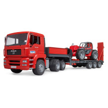 BRUDER MAN TGA Tieflader mit Manitou Teleskoplader MLT 633 BRUDER MAN TGA Tieflader mit Manitou Teleskoplader MLT 633