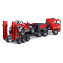 BRUDER MAN TGA Tieflader mit Manitou Teleskoplader MLT 633 BRUDER MAN TGA Tieflader mit Manitou Teleskoplader MLT 633