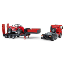 BRUDER MAN TGA Tieflader mit Manitou Teleskoplader MLT 633 BRUDER MAN TGA Tieflader mit Manitou Teleskoplader MLT 633