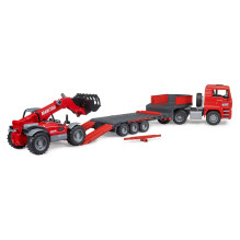BRUDER MAN TGA Tieflader mit Manitou Teleskoplader MLT 633 BRUDER MAN TGA Tieflader mit Manitou Teleskoplader MLT 633