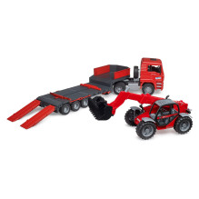 BRUDER MAN TGA Tieflader mit Manitou Teleskoplader MLT 633 BRUDER MAN TGA Tieflader mit Manitou Teleskoplader MLT 633