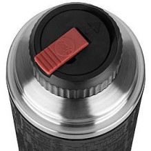 Emsa Senator Sleeve, Schwarz, 1,0 L Isolierflaschen, Edelstahl, 10 x 10 x 30 cm