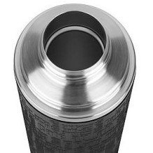 Emsa Senator Sleeve, Schwarz, 1,0 L Isolierflaschen, Edelstahl, 10 x 10 x 30 cm