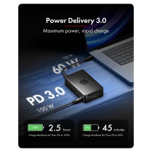 RAID Korpusas, skirtas 2x M.2 NVMe SSD su prijungimo stotimi, 40 Gbps talpa, vaizdo išvestis 8K@30 Hz, programinė įranga RAID Korpusas, skirtas 2x M.2 NVMe SSD su prijungimo stotimi, 40 Gbps talpa, vaizdo išvestis 8K@30 Hz, programinė įranga
