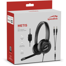 Speedlink Office Headset METIS. Y-Adapter. Stereo. schwarz retail Speedlink Office Headset METIS. Y-Adapter. Stereo. schwarz retail