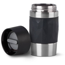 Emsa TRAVEL MUG Compact Thermobecher (schwarz / edelstahl, 0,3 Liter, Drehverschluss) Emsa TRAVEL MUG Compact Thermobecher (schwarz / edelstahl, 0,3 Liter, Drehverschluss)