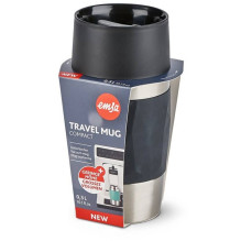 Emsa TRAVEL MUG Compact Thermobecher (schwarz / edelstahl, 0,3 Liter, Drehverschluss) Emsa TRAVEL MUG Compact Thermobecher (schwarz / edelstahl, 0,3 Liter, Drehverschluss)