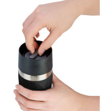 Emsa TRAVEL MUG Compact Thermobecher (schwarz / edelstahl, 0,3 Liter, Drehverschluss) Emsa TRAVEL MUG Compact Thermobecher (schwarz / edelstahl, 0,3 Liter, Drehverschluss)