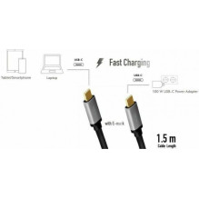 Logilink CUA0106 USB Type C - USB Type C 100W 5A 1.5m Logilink CUA0106 USB Type C - USB Type C 100W 5A 1.5m