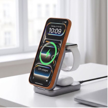 Tech-Protect Tech-Protect A53 3in1 MagSafe 25W QI2.2 Wireless Charger - Dark Gray Tech-Protect Tech-Protect A53 3in1 MagSafe 25W QI2.2 Wireless Charger - Dark Gray