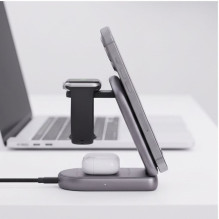 Tech-Protect Tech-Protect A53 3in1 MagSafe 25W QI2.2 Wireless Charger - Dark Gray Tech-Protect Tech-Protect A53 3in1 MagSafe 25W QI2.2 Wireless Charger - Dark Gray