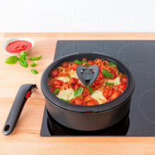 Indų dangtis - Tefal INGENIO L9846253 18 cm juodas Indų dangtis - Tefal INGENIO L9846253 18 cm juodas
