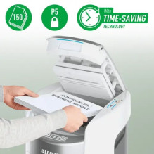 Leitz IQ Optimax AutoFeed 150 Shredder, P5, 150 sheets, 15 l