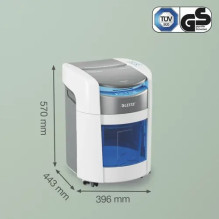 Leitz IQ Optimax AutoFeed 150 80380000 paper shredder, P4, 150 sheets, 15-litre waste bin Leitz IQ Optimax AutoFeed 150 80380000 paper shredder, P4, 150 sheets, 15-litre waste bin