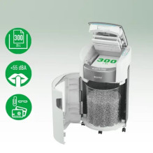 Leitz 80410000 IQ Optimax AutoFeed 300 paper shredder, P5, 300 sheets, 25-litre waste bin