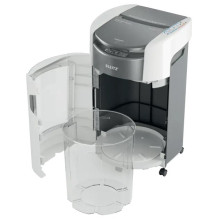 Leitz 80410000 IQ Optimax AutoFeed 300 paper shredder, P5, 300 sheets, 25-litre waste bin