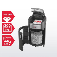 Rexel ShredMax AutoFeed+ 300X Paper Shredder, P4, 300 sheets, 25-litre waste bin