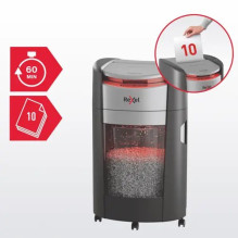 Rexel ShredMax AutoFeed+ 300X Paper Shredder, P4, 300 sheets, 25-litre waste bin