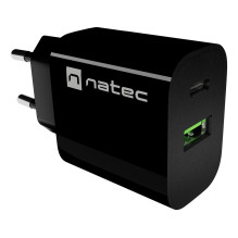 NATEC NUC-2397 mobile device charger Universal Black AC Fast charging Indoor
