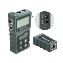 Delock LCD kabelio testeris RJ45 / PoE / DC Delock LCD kabelio testeris RJ45 / PoE / DC