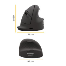 Fellowes 100143580 universal mouse right-handed Bluetooth + USB Type-C optical 2400 DPI
