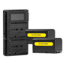 Fotoaparato baterija - Nitecore NP F Pro rinkinys - 2 × 5 200 mAh baterijos