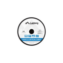 LANBERG HDMI CABLE LANBERG HDMI CABLE M / M V2.1 10M OPTICAL AOC BLACK LANBERG HDMI CABLE LANBERG HDMI CABLE M / M V2.1 10M OPTICAL AOC BLACK