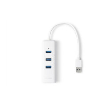 TP-Link 3-Port-USB3.0-Hub &amp; Gigabit-Ethernet-Adapter (weiß)