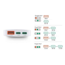 Hama 00125144 charger 65W GaN PD QC 2× USB-C 1× USB-A Hama 00125144 charger 65W GaN PD QC 2× USB-C 1× USB-A