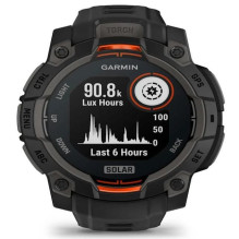 „Garmin“ išmanusis laikrodis „Instinct 3 Solar“ / juodas / juodos spalvos 010-02934-00