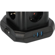 Brennenstuhl extension, 8 outlets, 3 USB ports, 2 m Brennenstuhl extension, 8 outlets, 3 USB ports, 2 m