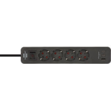 EXTENSION ECOLOR 4PL.2USB C+1USB A.1.5M
