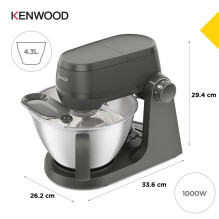 Virtuvinis kombainas Kenwood KHC30.045GY, 1000 W Virtuvinis kombainas Kenwood KHC30.045GY, 1000 W