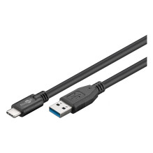 Goobay USB 3.0-Stecker (Typ A) USB 3.1-Stecker (Typ C) 0,5m schwarz Goobay USB 3.0-Stecker (Typ A) USB 3.1-Stecker (Typ C) 0,5m schwarz