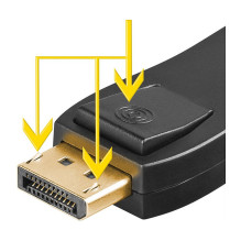 Goobay Adapteris DisplayPort HDMI (schwarz) Goobay Adapteris DisplayPort HDMI (schwarz)