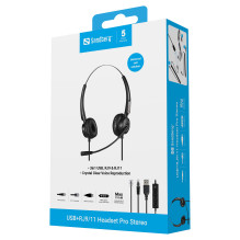 SANDBERG USB+RJ9 / 11 Headset Pro Stereo