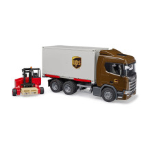 BRUDER SCANIA Super 560R UPS Logistics Truck BRUDER SCANIA Super 560R UPS Logistics Truck