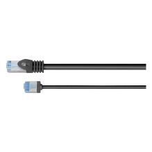 Goobay Ultraflexibles Cat.6a Patchkabel slim, U / FTP (schwarz, 1 metras, extrakurze Stecker) Goobay Ultraflexibles Cat.6a Patchkabel slim, U / FTP (schwarz, 1 metras, extrakurze Stecker)