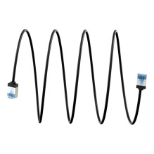 Goobay Ultraflexibles Cat.6a Patchkabel slim, U / FTP (schwarz, 1 metras, extrakurze Stecker) Goobay Ultraflexibles Cat.6a Patchkabel slim, U / FTP (schwarz, 1 metras, extrakurze Stecker)