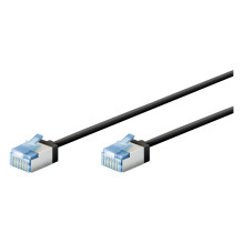 Goobay Ultraflexibles Cat.6a Patchkabel slim, U / FTP (schwarz, 1 metras, extrakurze Stecker) Goobay Ultraflexibles Cat.6a Patchkabel slim, U / FTP (schwarz, 1 metras, extrakurze Stecker)